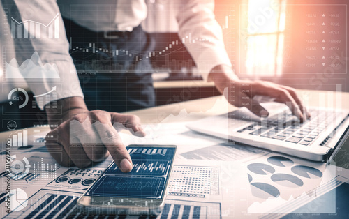 Foto Data Analysis for Business and Finance Concept