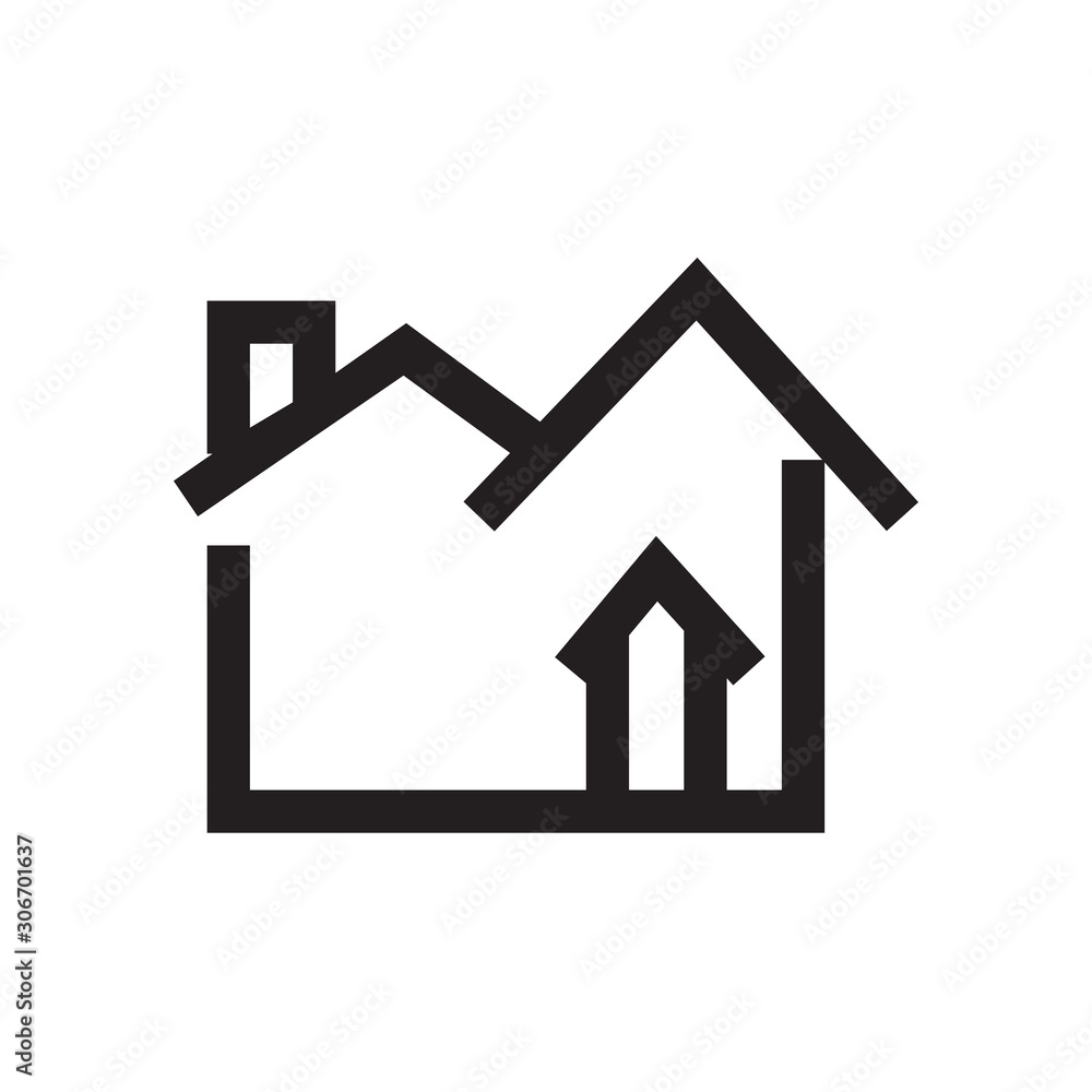 House icon vector isolated on background. Trendy home symbol. Pixel perfect. illustration EPS 10. - Vector.