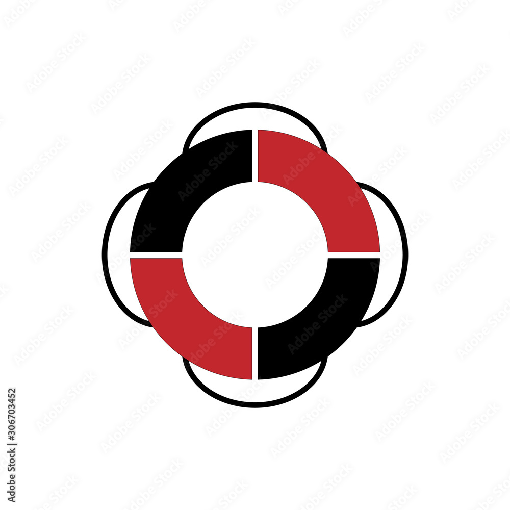 lifebuoy icon trendy flat design lifebuoy icon trendy flat design