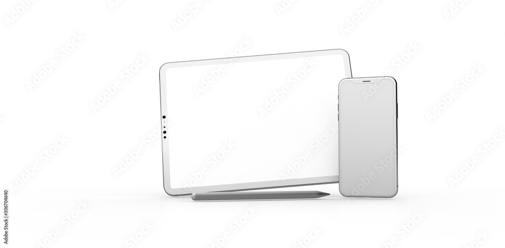 TABLET PC computer device mobile isolated background 3d TABLET PC computer device mobile isolated background 3d