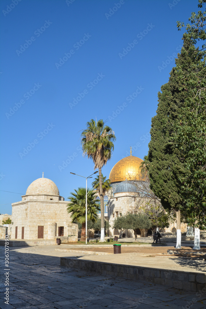 Dome of the Rock Mosque in Jerusalem.