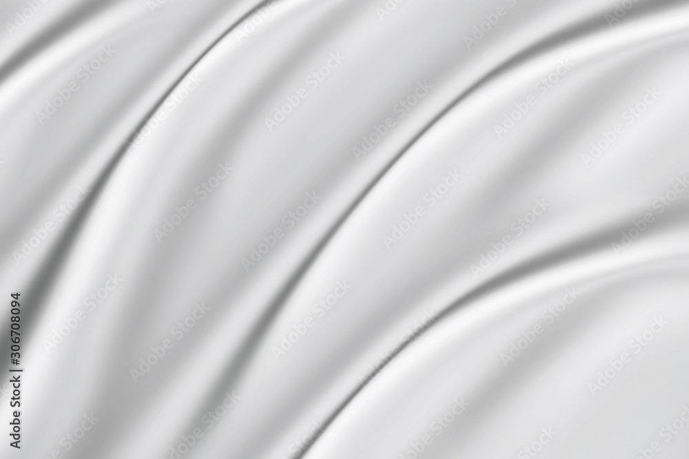 White silk cloth fabric wave overlapping with light and shadow. white and  gray abstract texture background Photos | Adobe Stock