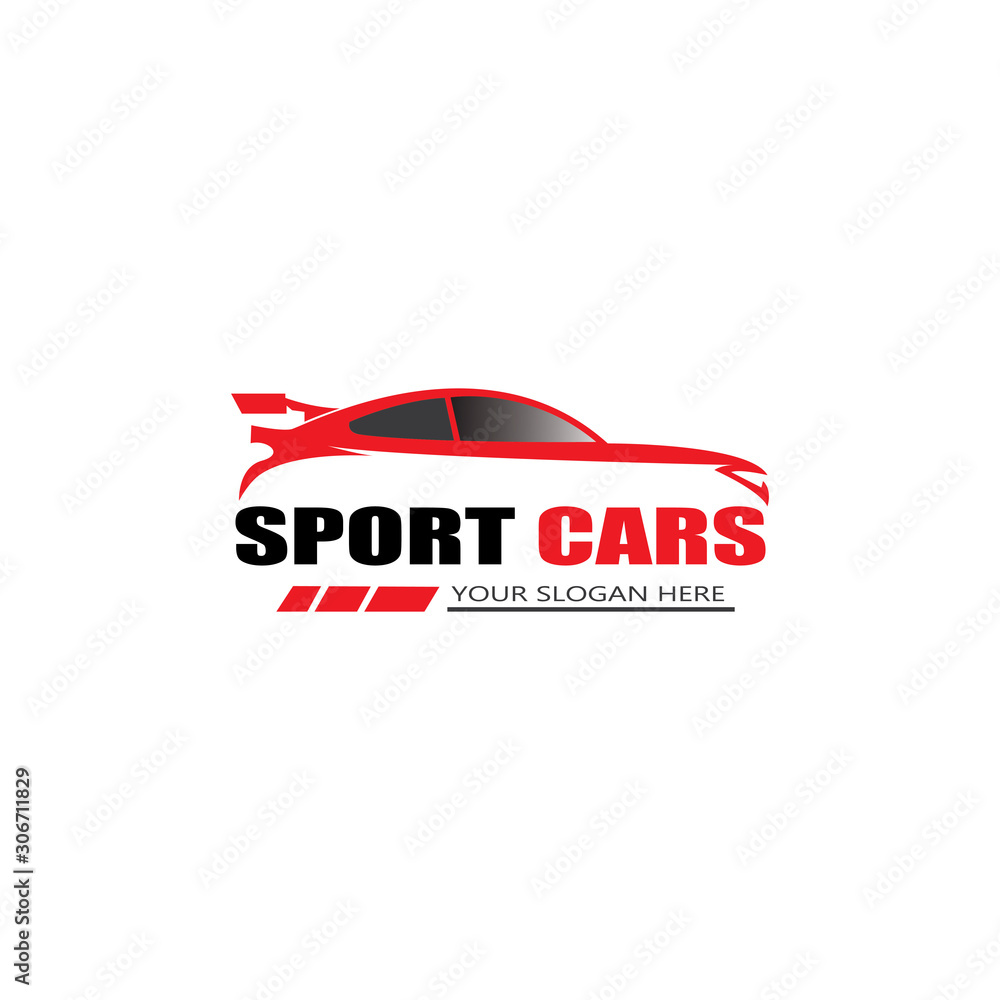 sport car logo template design vector - Vector sport car logo template design vector - Vector