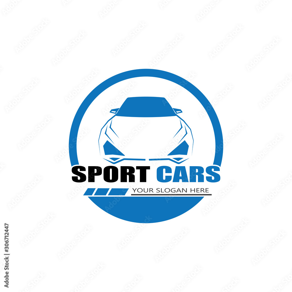 Fototapeta premium sport car logo template design vector - Vector