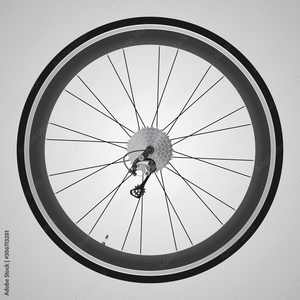 Bicycle wheel. Sample text, exemplary branding. Bicycle wheel. Sample text, exemplary branding.