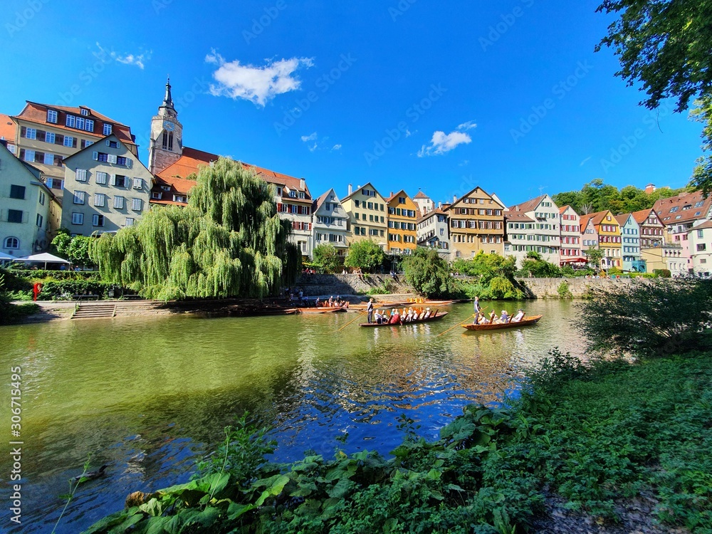 panoramic view of old town of strasbourg france