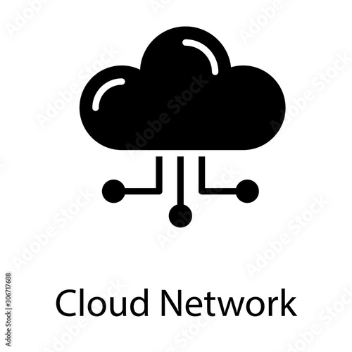  Cloud Network Vector 