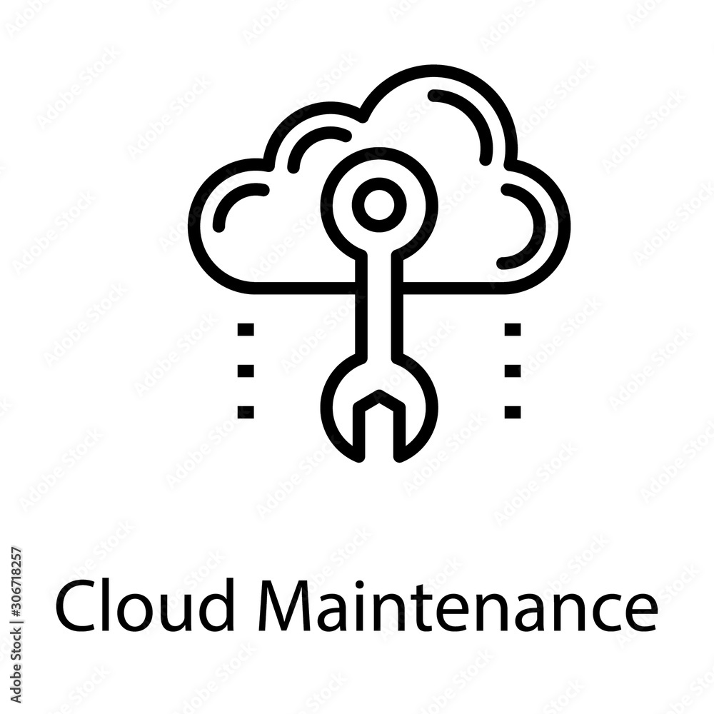 Cloud Maintenance Vector Cloud Maintenance Vector