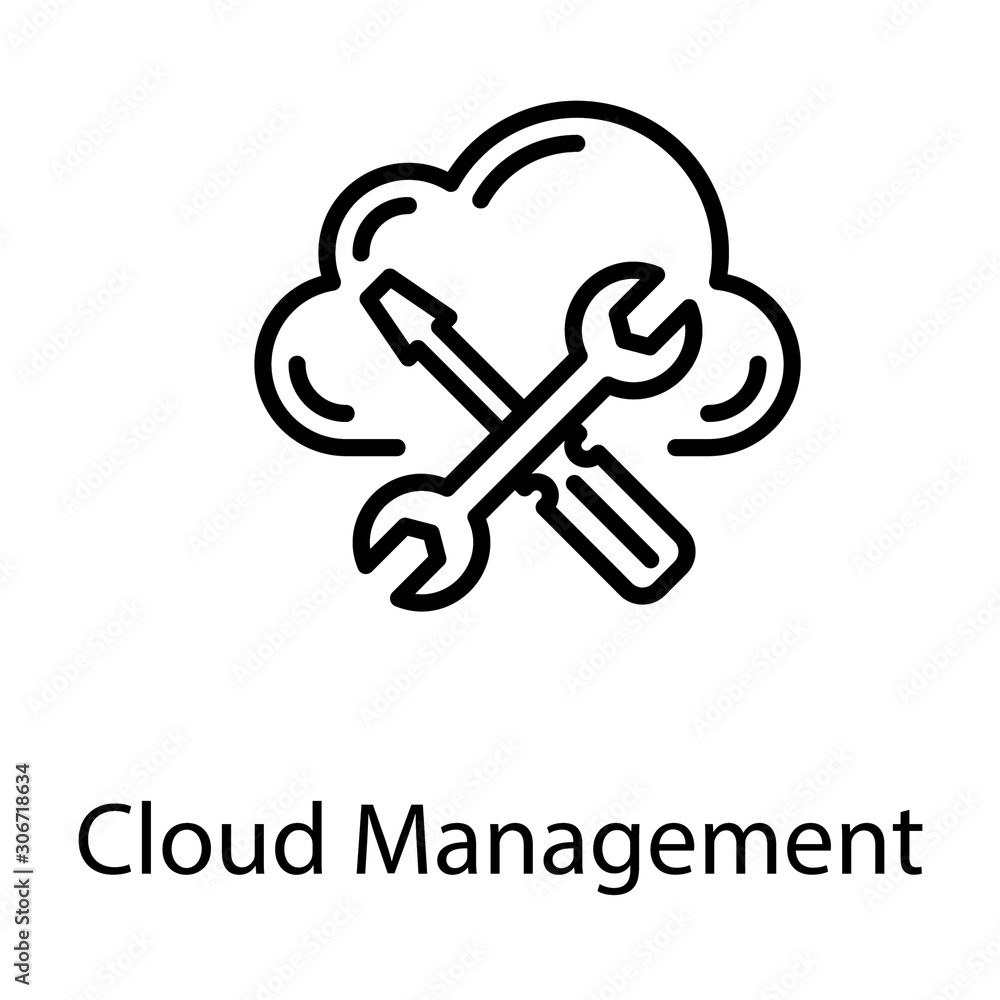 Cloud Management Vector Cloud Management Vector