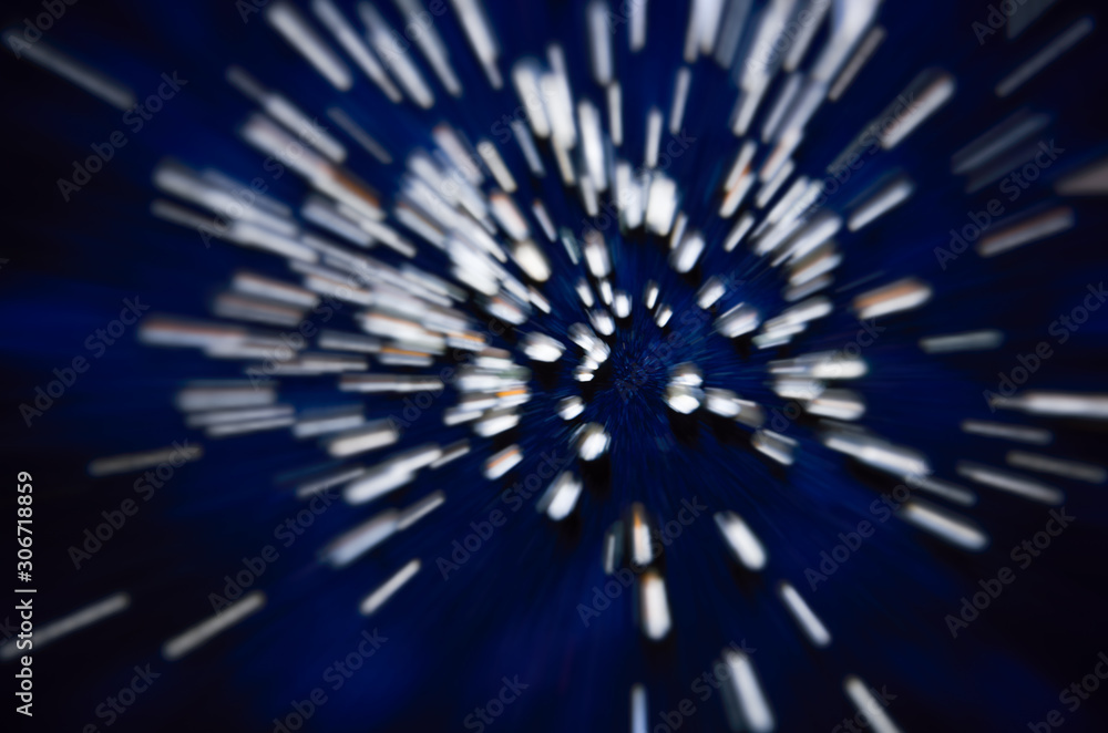 Abstract background dynamic pattern of white stripes in space Abstract background dynamic pattern of white stripes in space