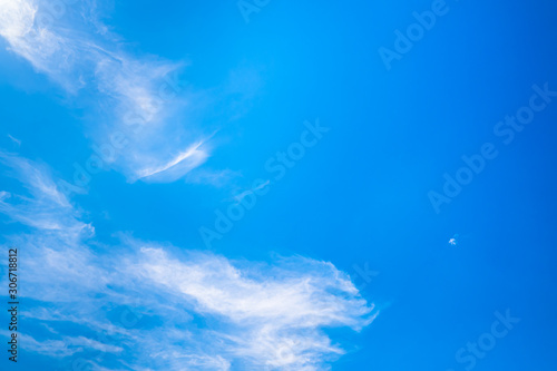 Blue sky clouds for background
