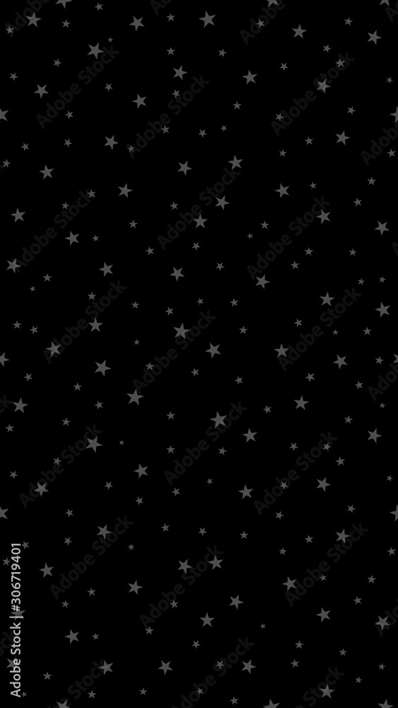 Minimalistic style, the sky with a dim glow of stars. Christmas dark seamless background. Geometric vertical screensaver for gadget screens.