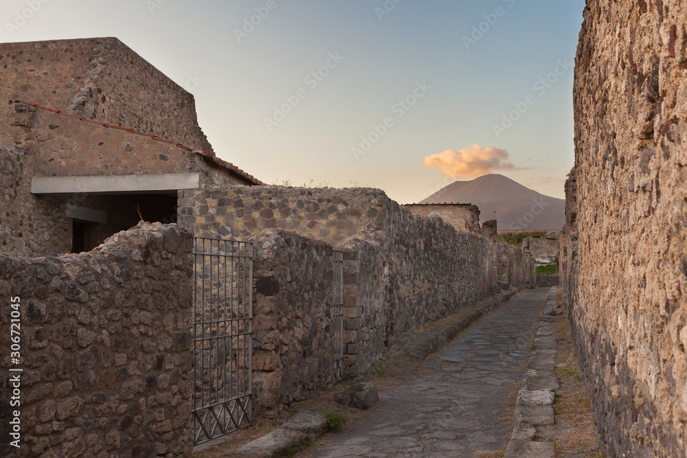 Pompei or Pompeii ruins.