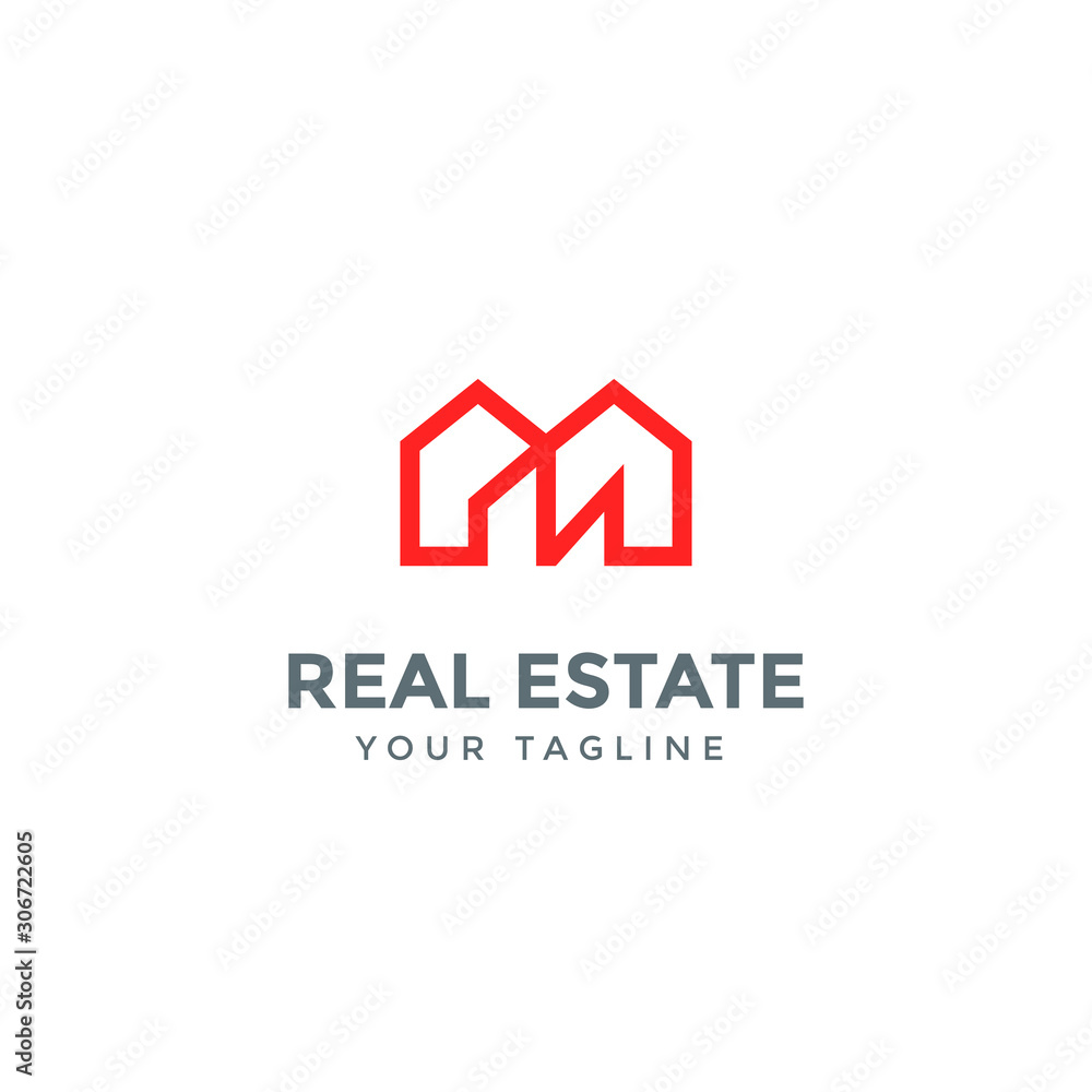 Fototapeta premium real estate logo template design vector