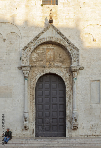 West portal of pontifical Basilica di San Nicola (Basilica of Saint Nicholas) in  Bar © dimamoroz