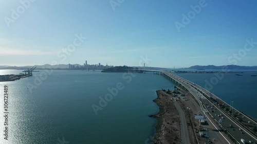Wallpaper Mural The long bay bridge that spans the shipping estuary and connects the city to the business islands. Torontodigital.ca