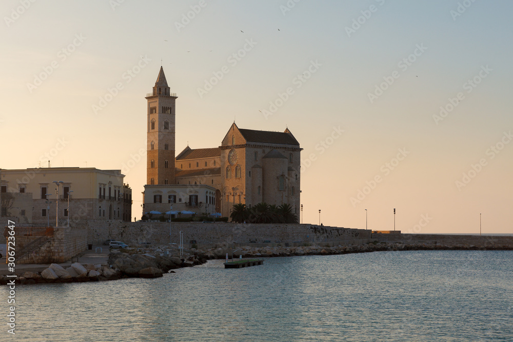 Trani Cathedral at evening