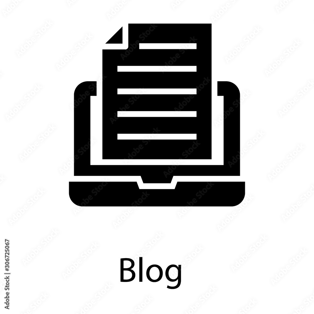 Online Blog Vector Online Blog Vector