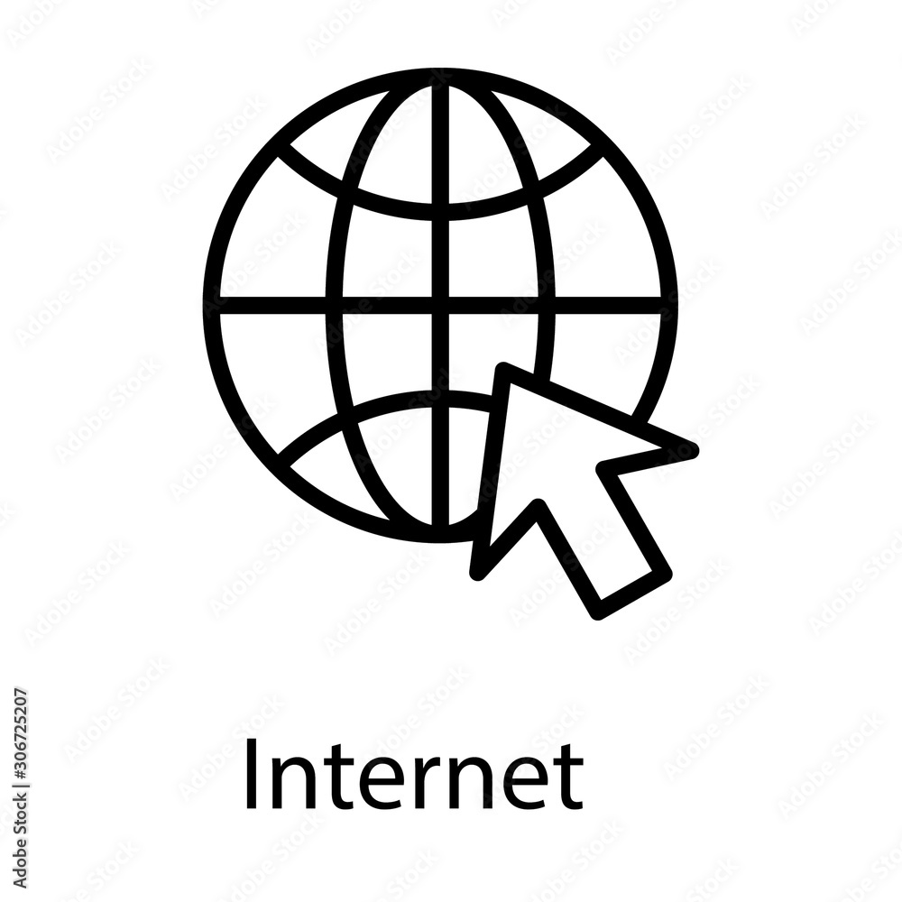 Line Internet Vector Line Internet Vector