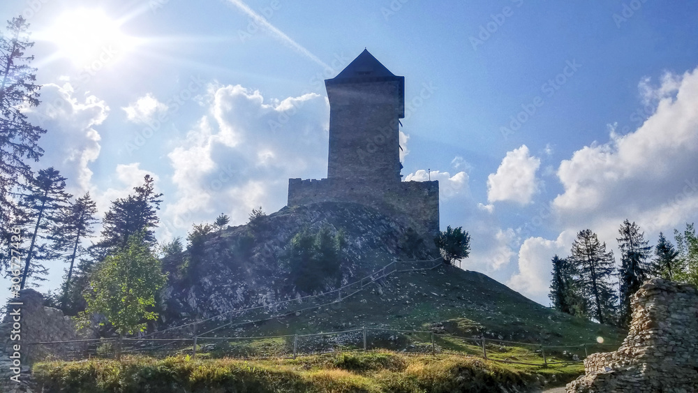 Medieval castle - Kasperk, National Park Sumava Czech republic.