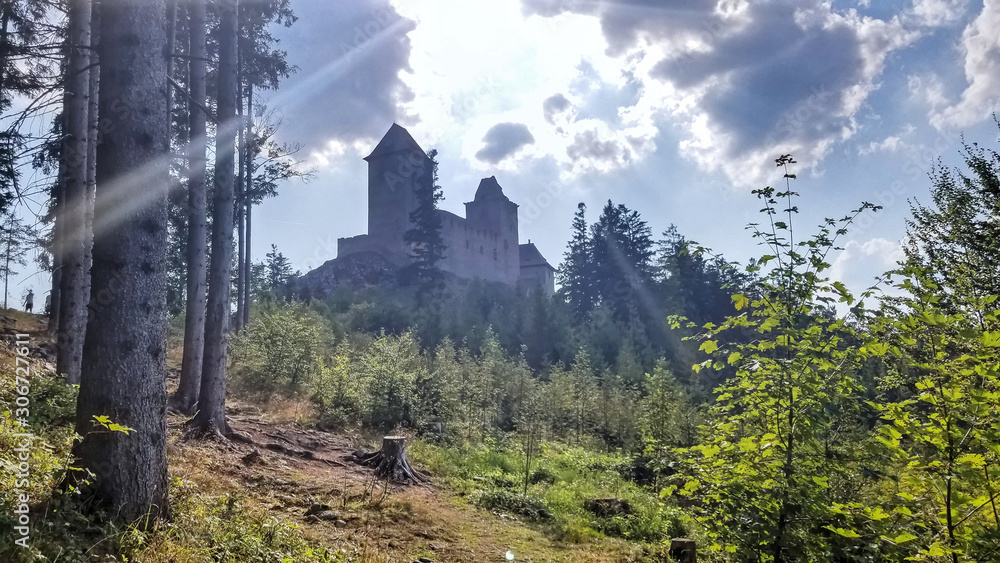 Medieval castle - Kasperk, National Park Sumava Czech republic.