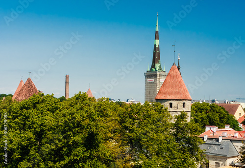 Historical old town of Tallinn, capital of Estonia photo