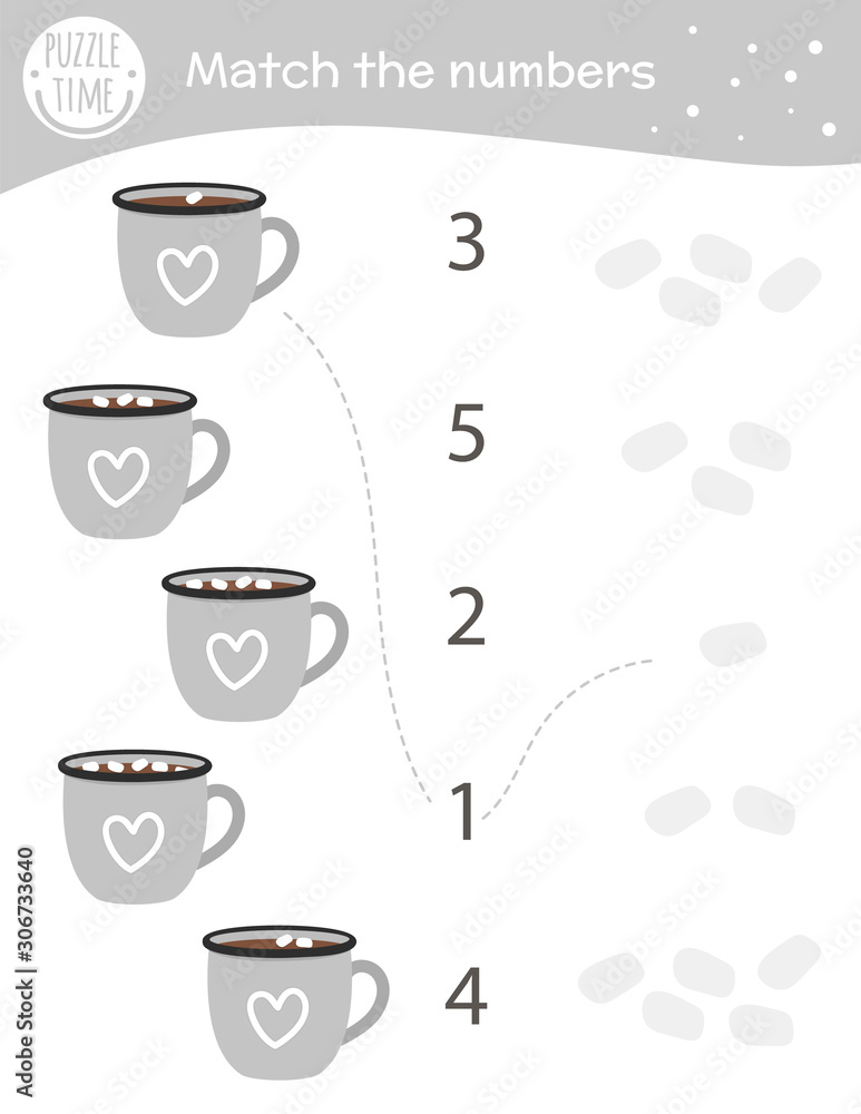 Preschool snowman math worksheets