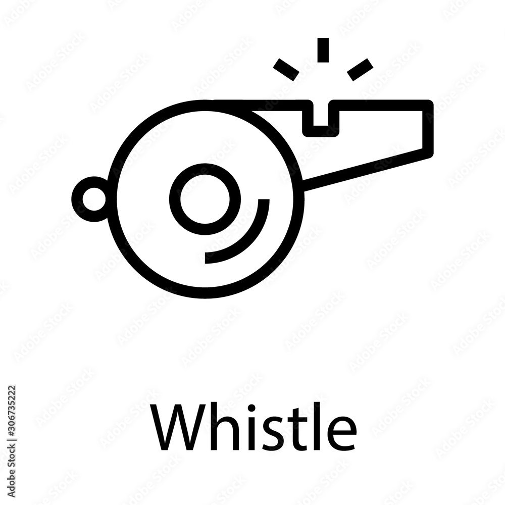 Blowing Whistle Vector Blowing Whistle Vector