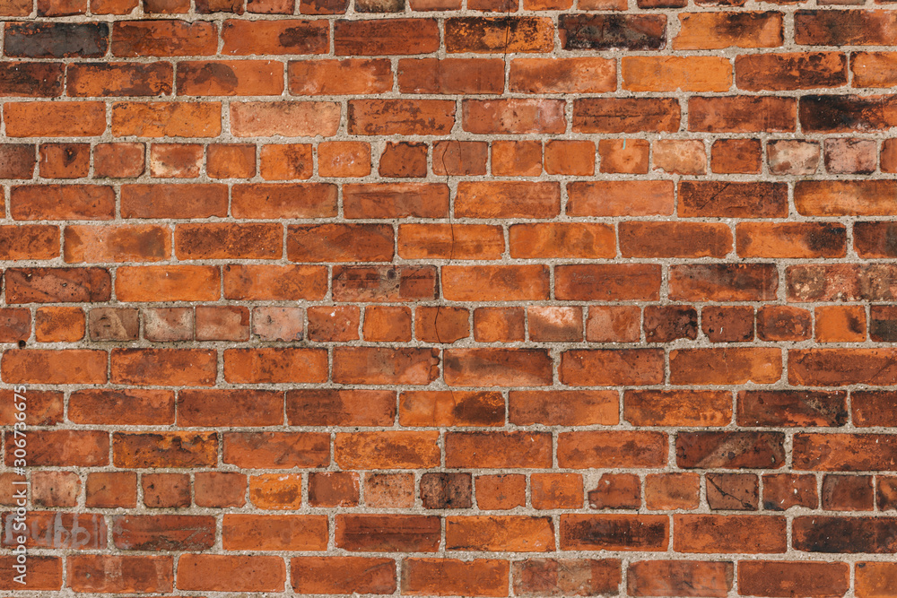 Obraz premium old red brick wall background