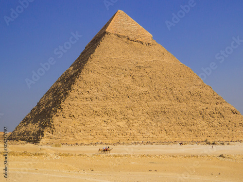 View of the Pyramid of Khafre  Giza necropolis  Cairo  Egypt