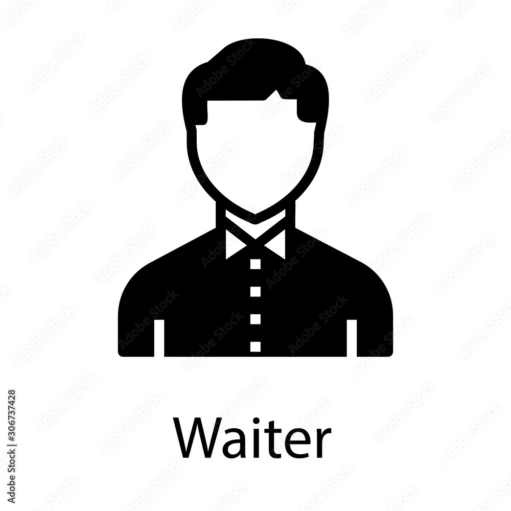  Male Waiter Avatar 