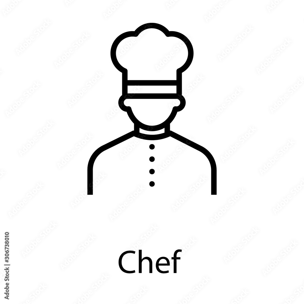  Chef Avatar Vector 