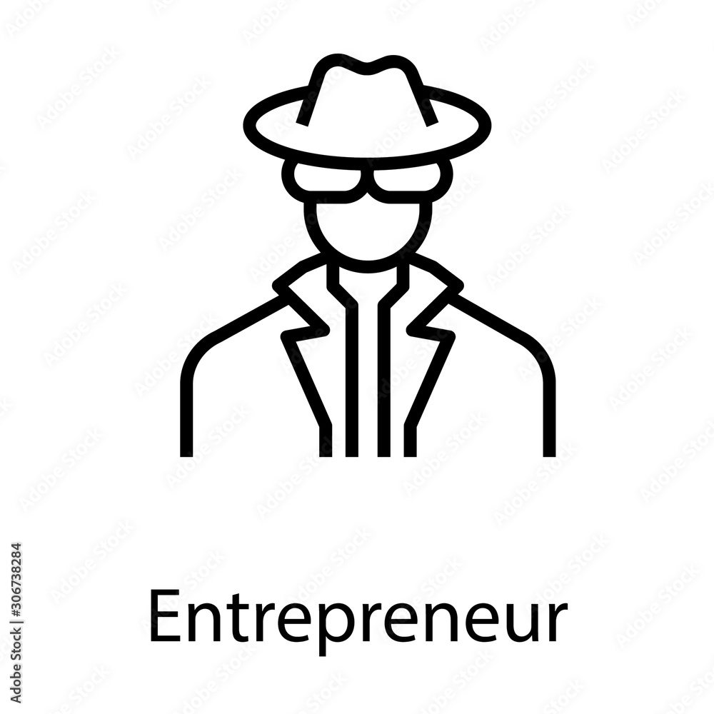  Entrepreneur Avatar vector 