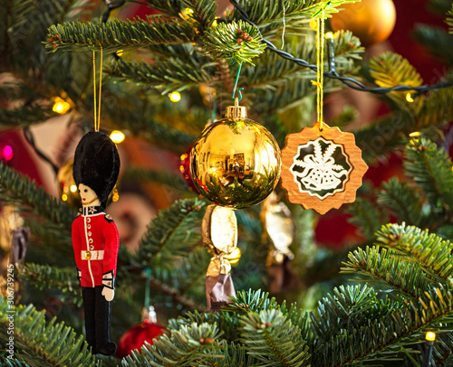 Christmas decoration on the...