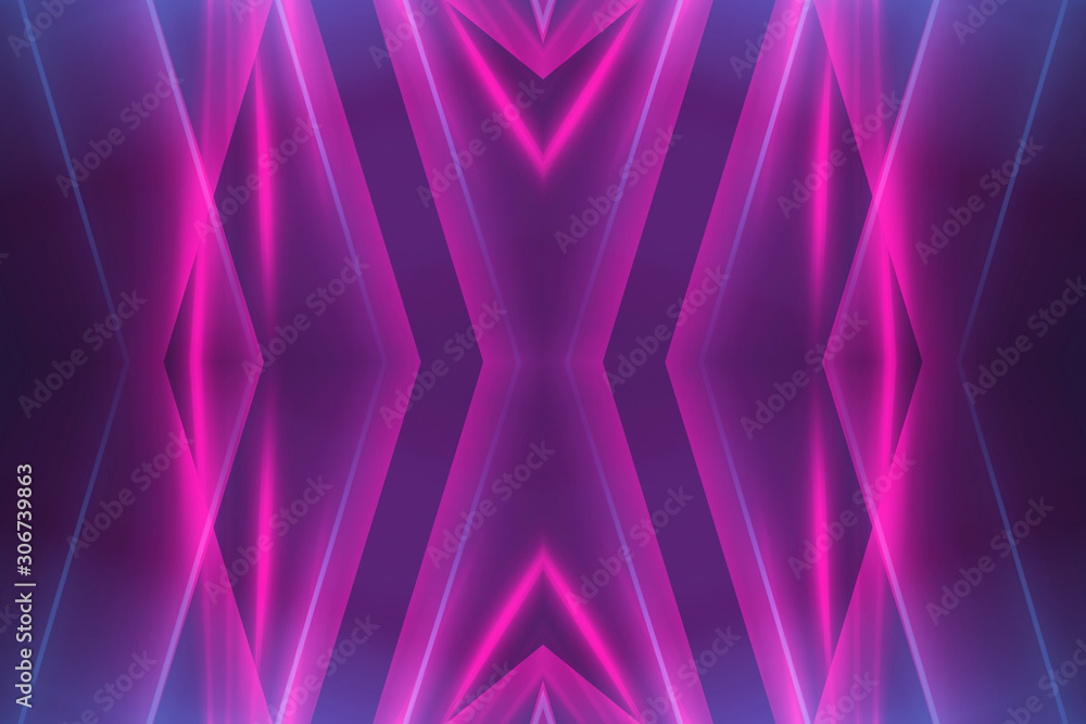 Dark abstract futuristic background. Neon lines glow. Neon lines, shapes. Multi-colored glow, blurry lights, bokeh. Empty stage background Dark abstract futuristic background. Neon lines glow. Neon lines, shapes. Multi-colored glow, blurry lights, bokeh. Empty stage background