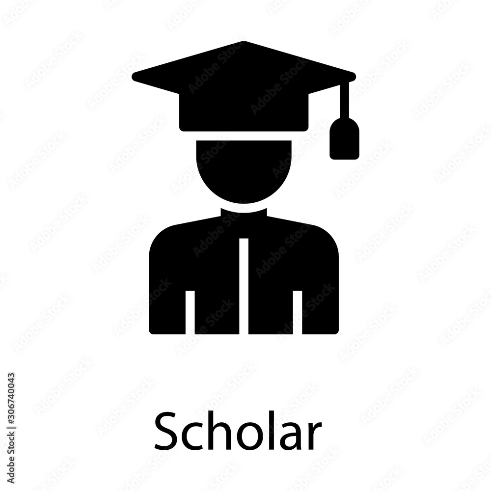 Graduate Student Vector Graduate Student Vector