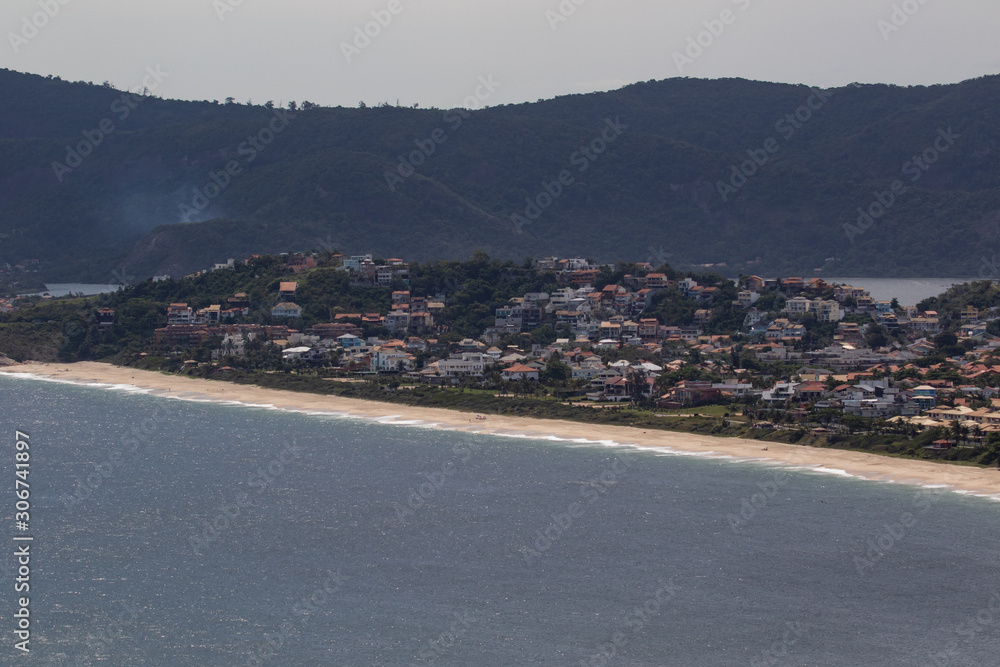 Aerial view of the beach