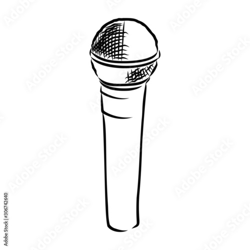 microphone isolated on white background