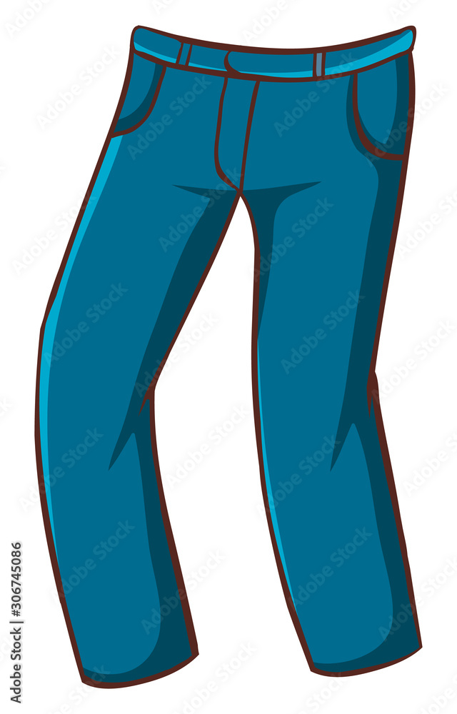 Pair of jeans on white background Pair of jeans on white background