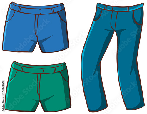 Isolated set of pants