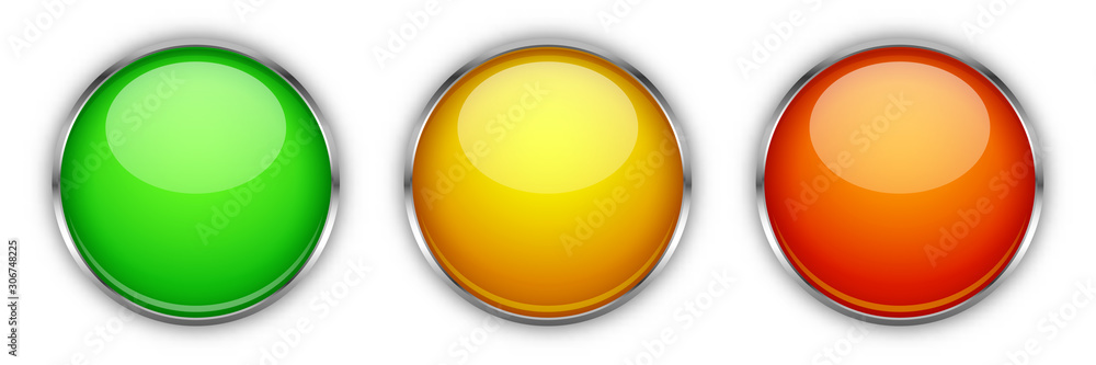 Vector glossy buttons