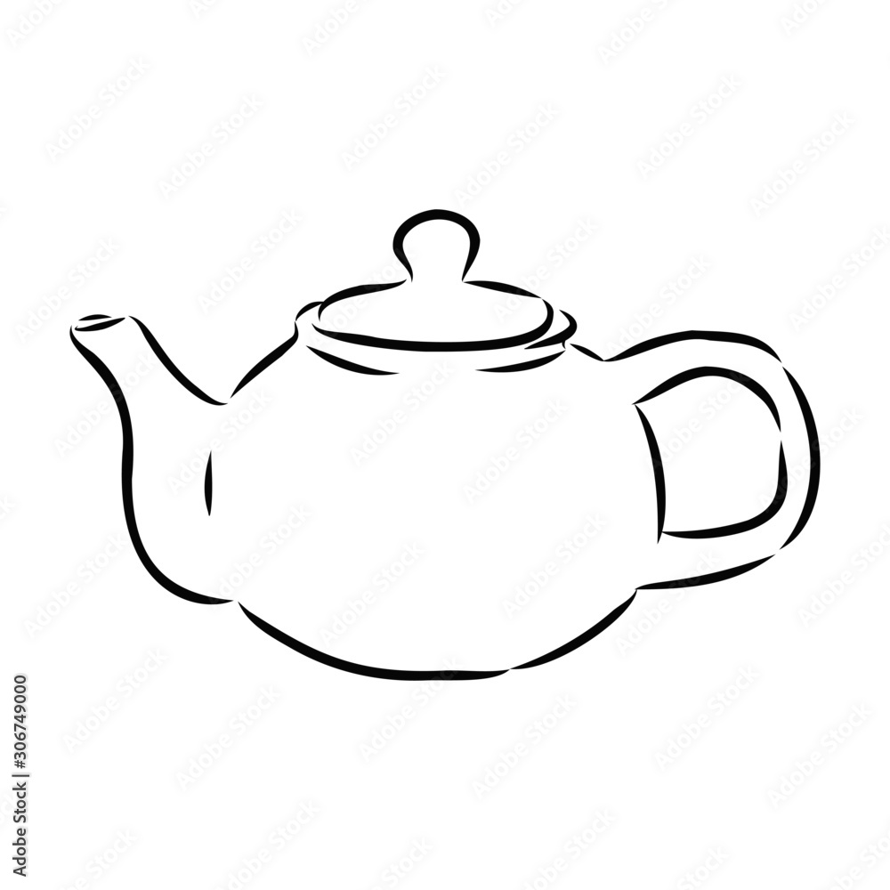 teapot isolated on white background teapot isolated on white background