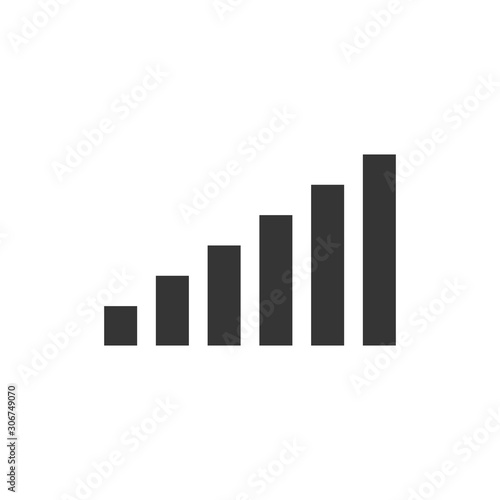 Vector chart growing bar icon. Free Download Vector chart growing bar icon. - GFXLoad