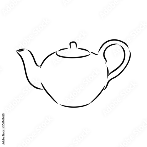 teapot isolated on white background
