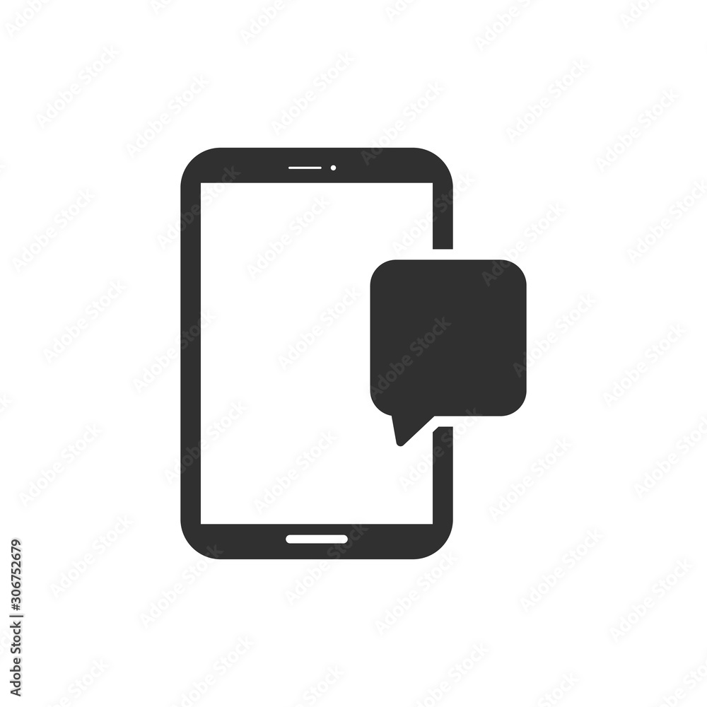 Sms icon isolated on white background. Vector illustration. Sms icon isolated on white background. Vector illustration.