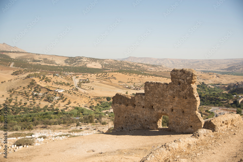 ruins in the city of city of Fez, Morocco