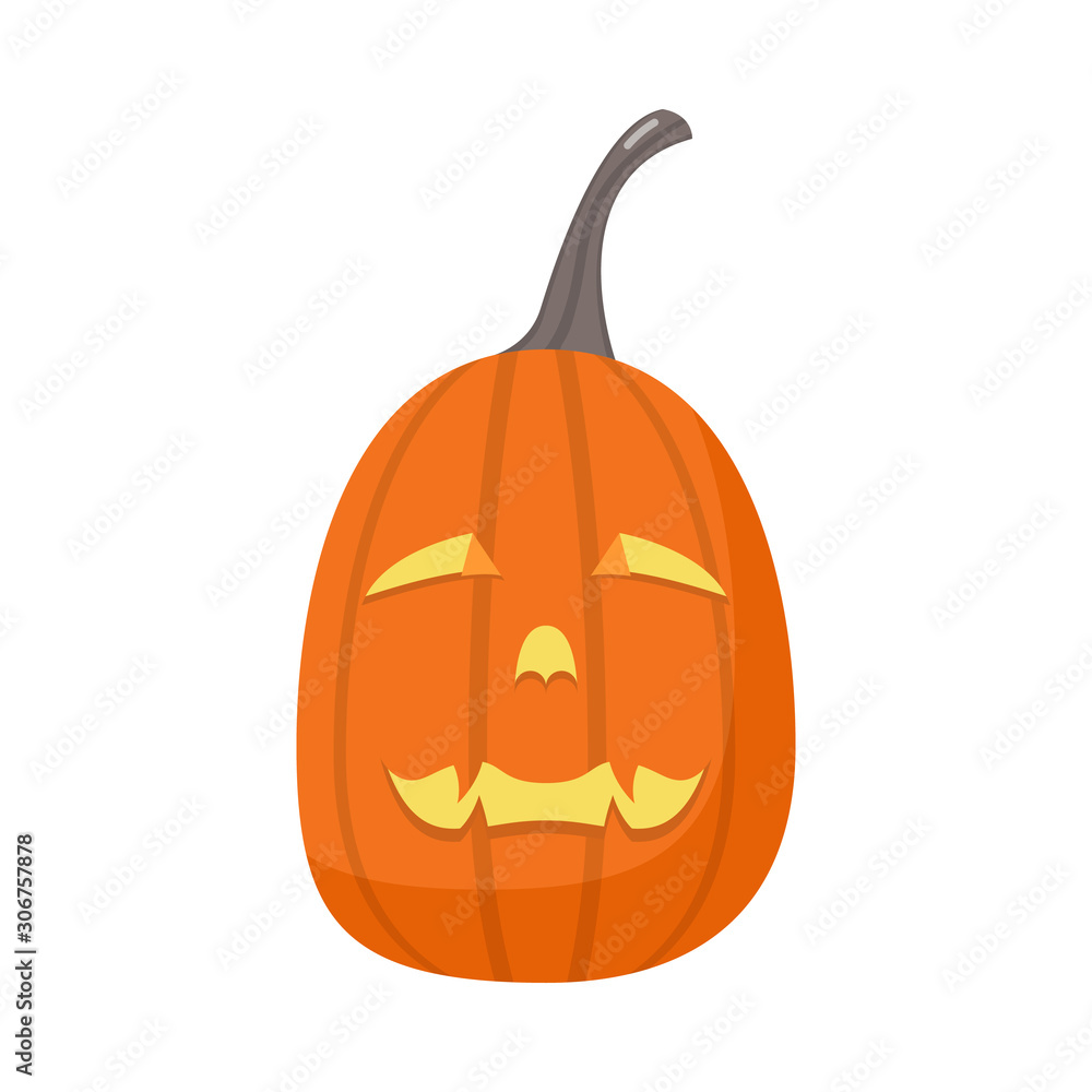 Halloween pumpkin icon isolated on white background Halloween pumpkin icon isolated on white background