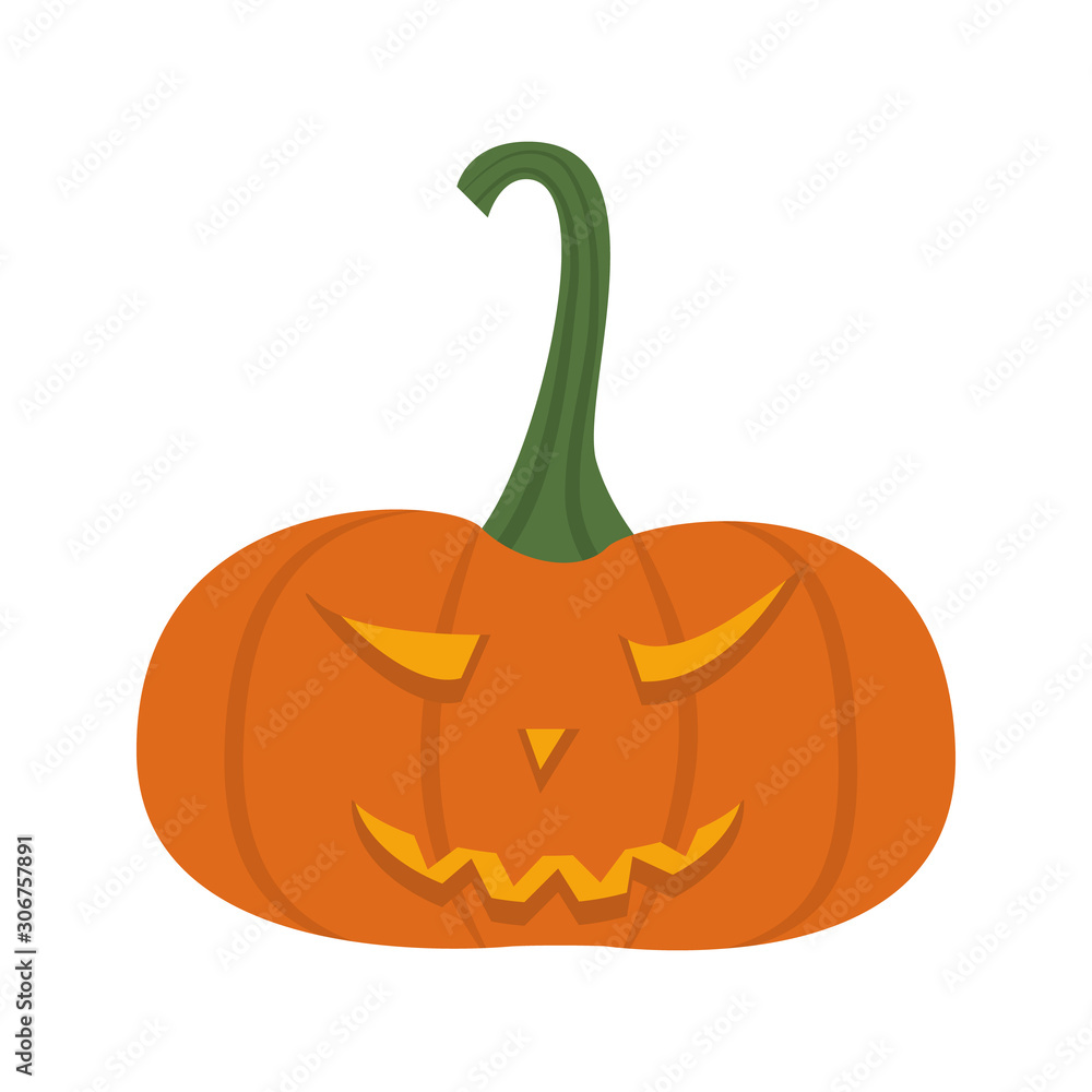 Halloween pumpkin icon isolated on white background Halloween pumpkin icon isolated on white background