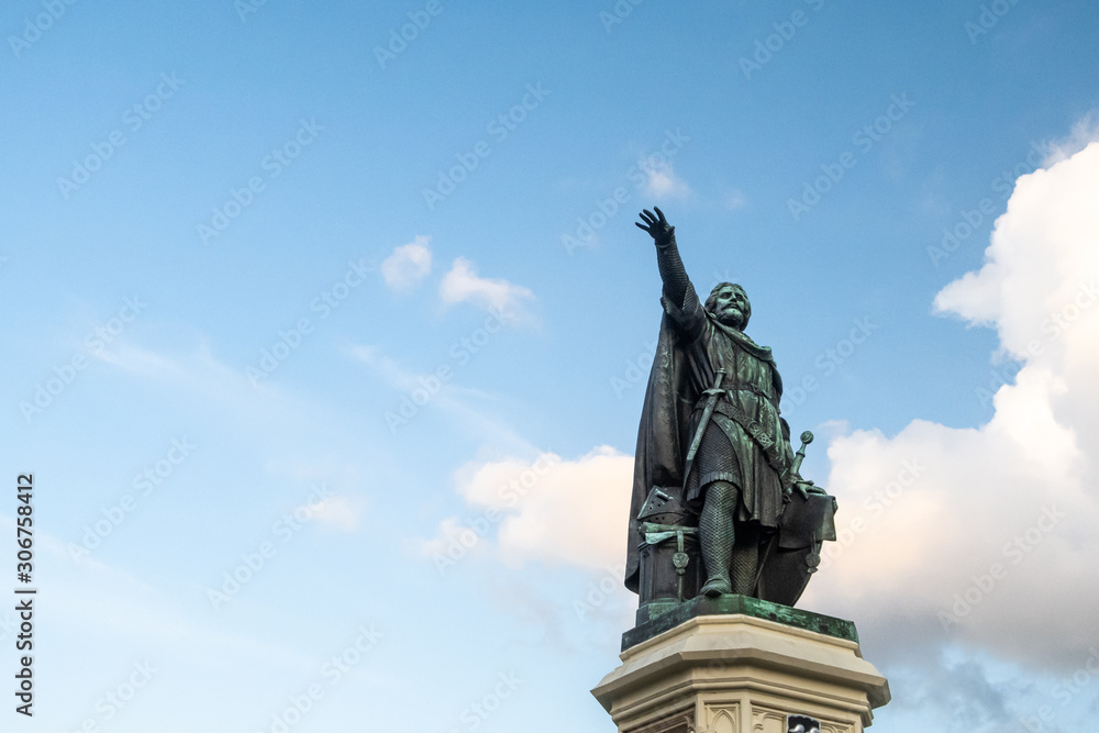 Fototapeta premium statue of the Jacob van Artevelde in ghent