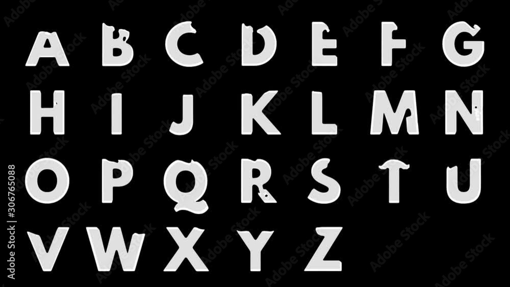4K Animated blue water splashes filling Alphabet letters isolated on a black background with alpha matte 4K Animated blue water splashes filling Alphabet letters isolated on a black background with alpha matte